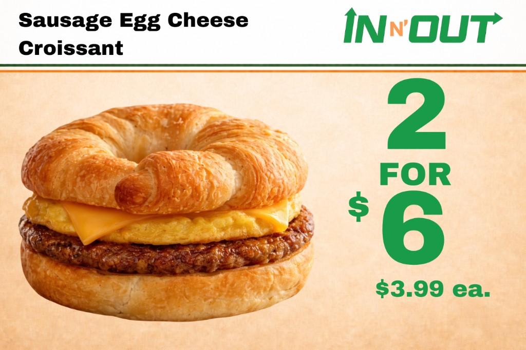 Sausage, Egg & Cheese Croissant