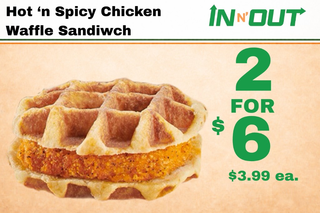 Hot 'n Spicy Chicken Waffle Sandwich